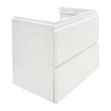 Cersanit Dormo viseča omarica s keramičnim umivalnikom v beli sijajni izvedbi 60x37,5x62 cm