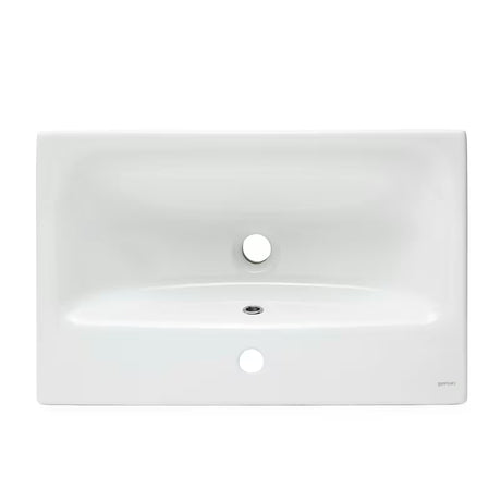 Cersanit Dormo viseča omarica s keramičnim umivalnikom v beli sijajni izvedbi 60x37,5x62 cm