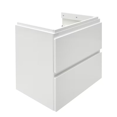 Cersanit Dormo viseča omarica s keramičnim umivalnikom v beli sijajni izvedbi 50x34,5x63 cm