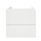 Cersanit Dormo viseča omarica s keramičnim umivalnikom v beli sijajni izvedbi 50x34,5x63 cm