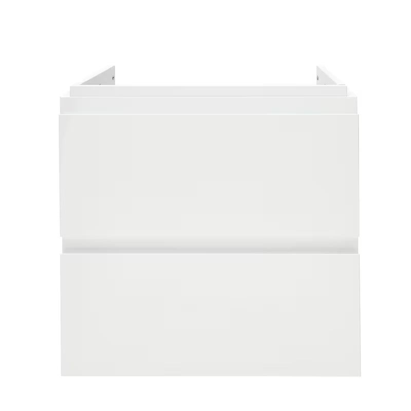 Cersanit Dormo viseča omarica s keramičnim umivalnikom v beli sijajni izvedbi 50x34,5x63 cm