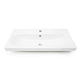 Cersanit Dormo viseča ormarić s keramičkim umivaonikom u bijelom sjaju 80x37,5x62 cm