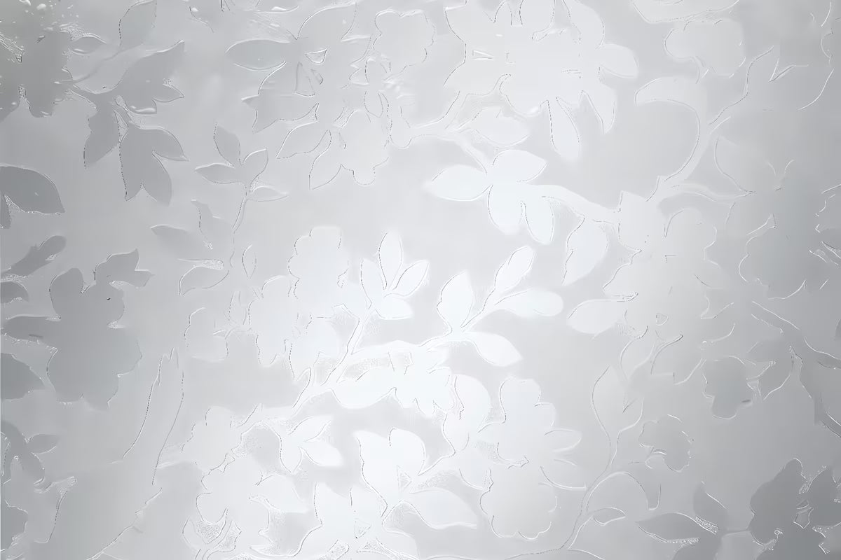 Prozirna statička dekorativna folija d-c-fix Spring za staklene površine pro više privatnosti.