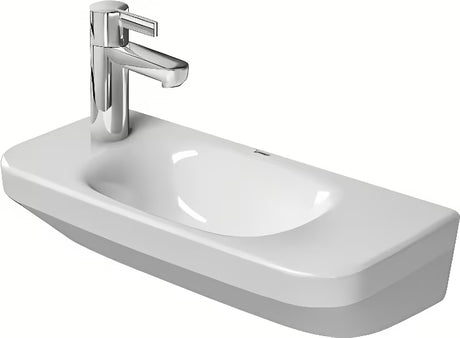 Bel viseči umivalnik Duravit durastyle 50 x 22 cm brez preliva s površino pro za armaturo