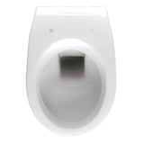Bel viseča WC školjka Fayans Neo iz trpežne sanitarne keramike z zadnjim odtokom in varčnim splakovanjem DualFlush.