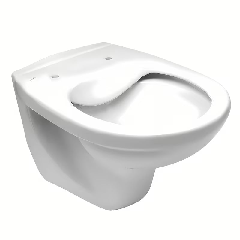 Bel viseča WC školjka Fayans Neo brez splakovalnega kroga z zadnjim odtokom