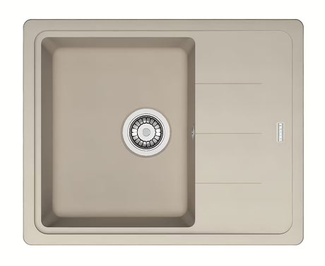 Granitni pomivalno korito Franke BFG 611-62 z odcejalnikom v barvi sahara pro montaža za delovni pult.