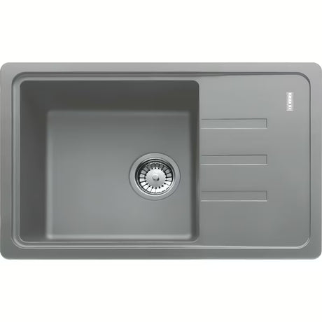 Granitni pomivalno korito Franke BSG 611-62 z odcejalnikom v dekorju siv kamen za delovni pult.