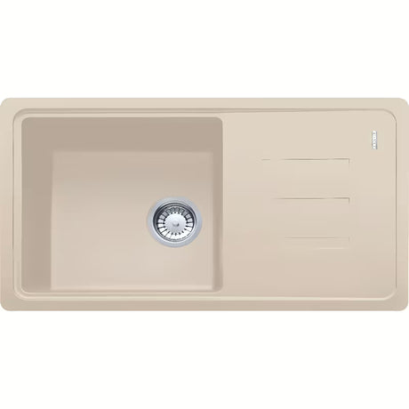 Granitni pomivalno korito Franke BSG 611-78/39 z odcejalnikom v barvi sahara pro za montažo za delovni pult.