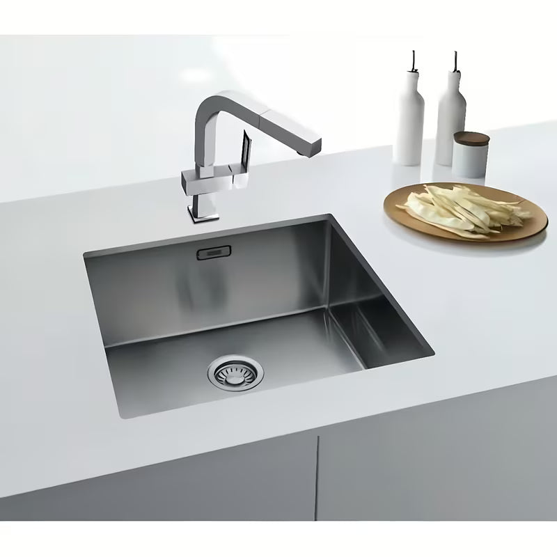 Nerjavno jekleni kuhinjski enojno korito Franke Bxx 210/110-54 pro za montažo za delovni pult