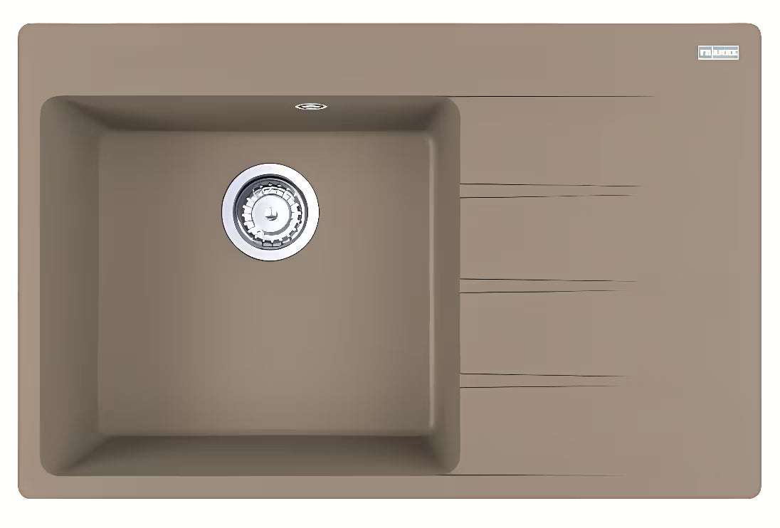 Granitni pomivalno korito Franke za delovni pult s ocjeđivačem desno u boji kašmir.