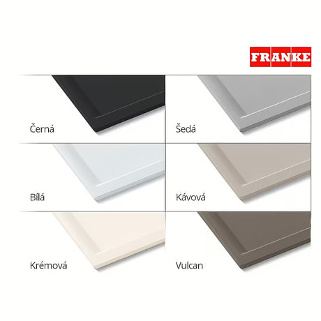 Crni kuhinjski enojno korito Franke SID 110-50 od materijala Tectonite pro spodnja montaža pod pult