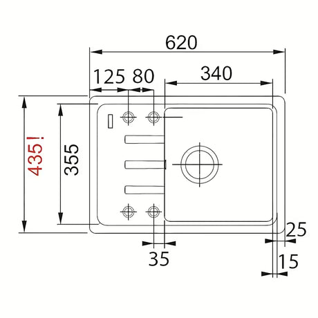 Set Franke granitni pomivalno korito s ocjednom plohom i jednoručnom slavinom u boji oniks