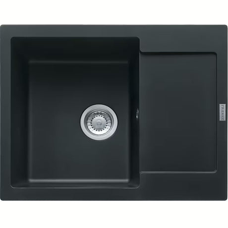 Granitno pomivalno korito Franke MRG 611-62 z obojestranskim odcejalnikom v črni mat barvi
