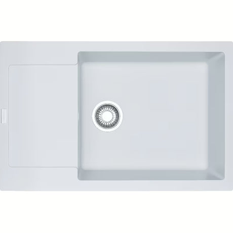 Franke Maris MRG 611-78 fragranitno pomivalno korito z odcejalnikom v beli barvi za delovni pult