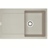 Granitno pomivalno korito Franke MRG 611 z odcejalnikom v barvi sahara pro za delovni pult montažo.