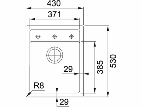 Sivo kuhinjsko enojno korito Franke Sid 610-40 iz materiala Tectonite pro montaža za delovni pult.