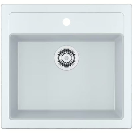 Bijeli kuhinjski enojno korito Franke Sid 610 od materijala Tectonite pro ugradnja za delovni pult