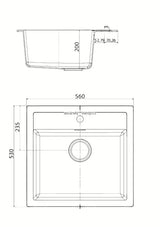 Bijeli kuhinjski enojno korito Franke Sid 610 od materijala Tectonite pro ugradnja za delovni pult