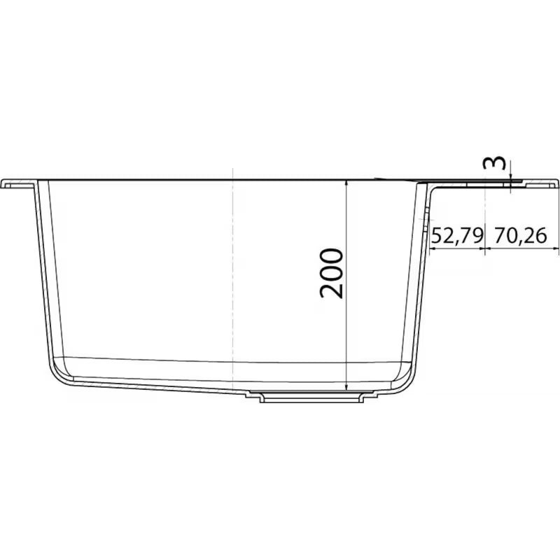 Crni mat kuhinjski enojno korito Franke SID 610 od materijala Tectonite pro ugradnja za delovni pult.