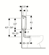 Geberit AP116 podometni splakovalnik za WC u boji alpsko bijela s dvokoličinskim ispiranjem