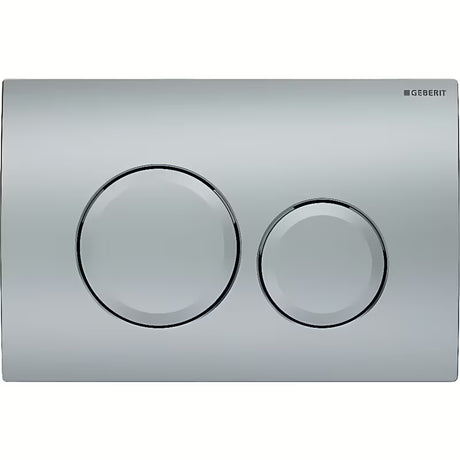 Aktivirna tipka Geberit Delta20 v mat krom izvedbi pro podometnega splakovalnika Geberit Delta.