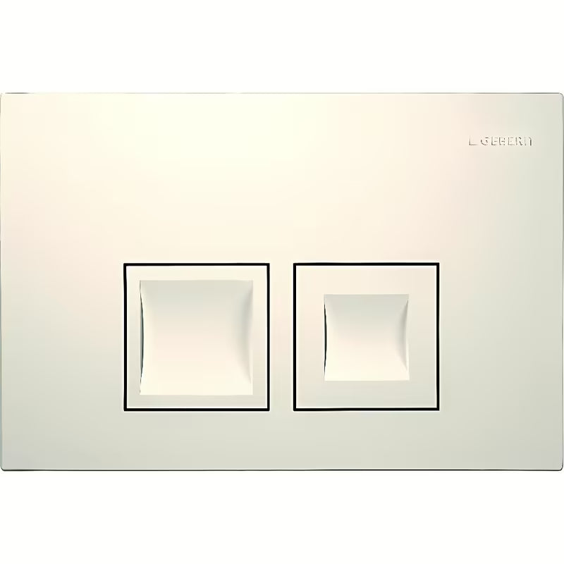 Geberit Delta35 aktivirna tipka v alpsko beli barvi pro dvokoličinsko splakovanje