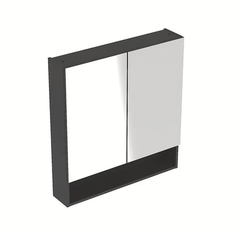 Geberit Selnova omarica z ogledalom 58,8 x 85 cm v antracitni barvi