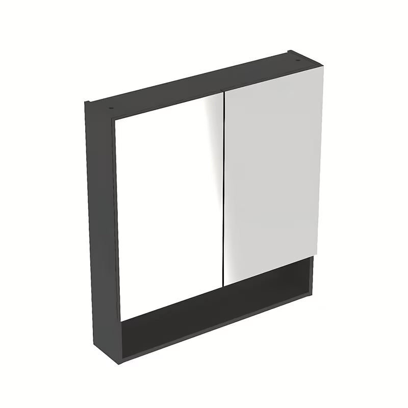 Omarica z Ogledalom Geberit Selnova 78,8 x 85 cm v antracitni barvi za kopalnico