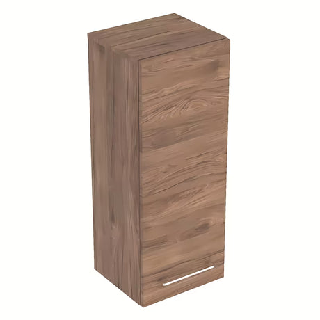 Viseča kopalniška omarica Geberit Selnova v dekorju oreh hickory, 33x29,7x85 cm.