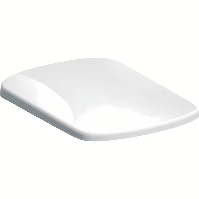 Bijela WC deska Geberit Selnova od duroplasta s tehnologijom mehko Zapiranje Soft Close i brzootpuštajućim šarkama.