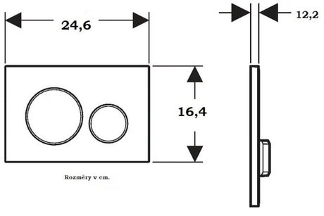 Geberit Sigma20 aktivirna tipka iz nerjavnega jekla pro za splakovanje podometnih splakovalnikov Geberit Sigma