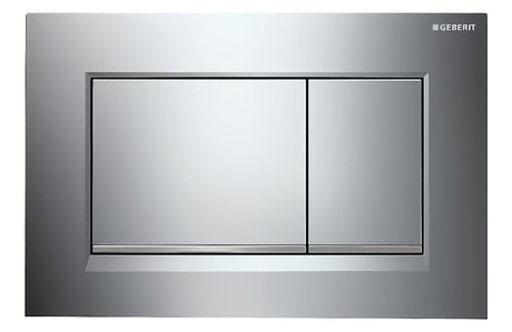 Aktivirna tipka Geberit Sigma30 pro v sijajnem kromu z mat trakom pro za podometni splakovalnik Sigma