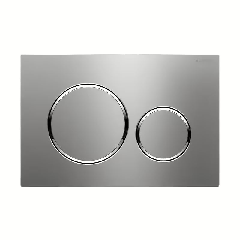 Aktivirna tipka Geberit Sigma20 v izvedbi Stainless-Brushed pro za podometni splakovalnik Geberit Sigma