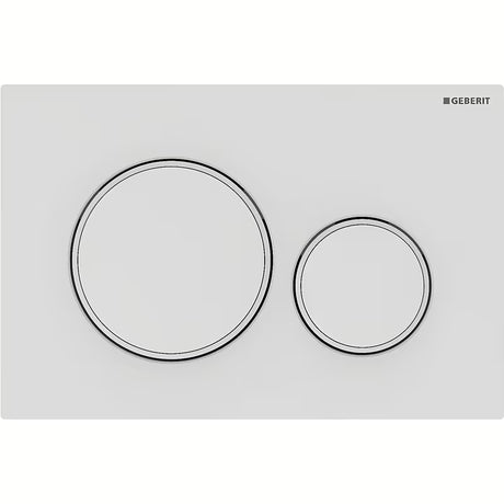 Geberit Sigma20 aktivirna tipka v mat beli barvi pro DualFlush za podometne splakovalnike Geberit Sigma