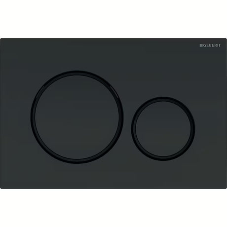 Aktivirna tipka Geberit Sigma20 v črni mat barvi pro podometnega splakovalnika Geberit Sigma.