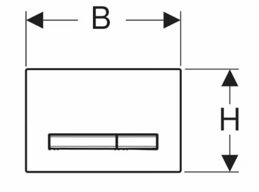 Geberit Sigma50 aktivirna tipka pro za ugradbene vodokotliće Geberit Sigma u bijeloj boji