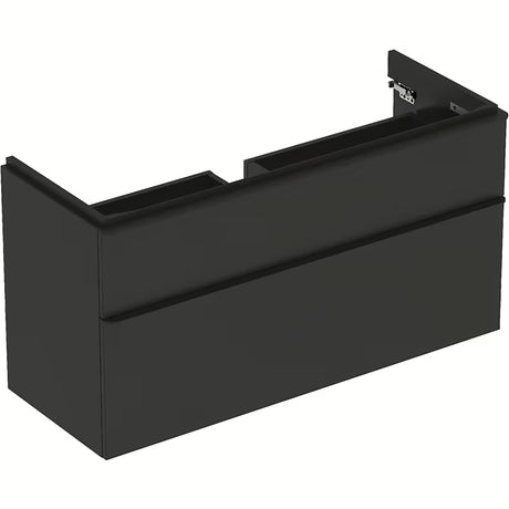 Viseča omarica pod umivalnikom Geberit Smyle Square 118,4x62x47 cm v antracitni barvi