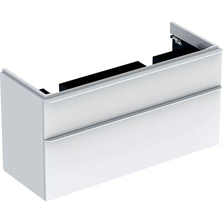 Bela viseča omarica pod umivalnikom Geberit Smyle Square 118,4x62x47 cm