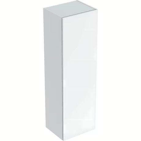 Bela viseča visoka kopalniška omarica Geberit Smyle Square 36x118x30 cm