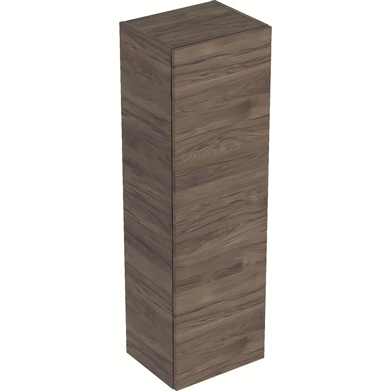 Geberit Smyle Square viseča visoka kopalniška omarica 36x118x30 cm v dekorju oreh