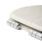 WC deska Glacera Ancona iz MDF, prevlečene s PVC folijo, s tečaji mehko Zapiranje Soft Close in Easy pritrditvijo