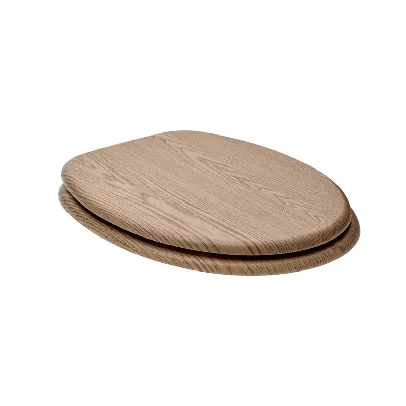WC deska Glacera iz MDF s PVC folijo v dekorju bardolino s tečaji mehko Zapiranje Soft Close in Easy pritrditvijo.