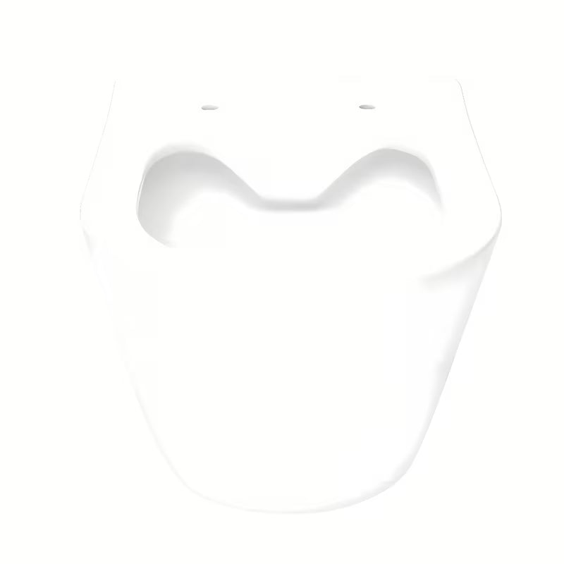 Viseča WC Školjka Glacera Ava v beli sijajni keramiki z izvedbo Rimless in skritim pritrjevanjem
