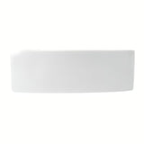 Bel keramični kotno umivalnik Glacera Bigio 42 x 29,5 cm z odprtino pro za armaturo na levi