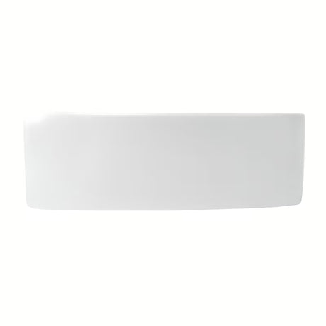 Bel keramični kotno umivalnik Glacera Bigio 42 x 29,5 cm z odprtino pro za armaturo na levi
