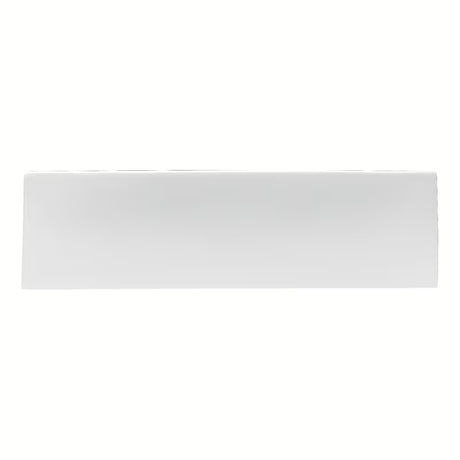 Bel keramični oglati umivalnik Glacera Bigio 50x25 cm s prelivom in odprtino pro za armaturo