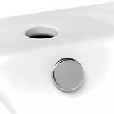 Bijeli keramički četvrtasti umivalnik Glacera Bigio 50x25 cm s preljevom i otvorom pro za slavinu