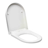 Bela WC deska Glacera Easy iz duroplasta s tihim mehko Zapiranje Soft Close zapiranjem in pritrditvijo EasyLock