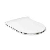 Bela zelo tanka WC deska Glacera EasySlim44 iz duroplasta s tečaji mehko Zapiranje Soft Close in pritrditvijo EasyLock.